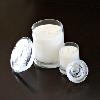 100% Soy 3oz Mini and 12.25oz Status Jars, for size comparison. After soy candles are finished burning, these jars are excellent to re-use.