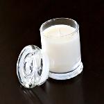 100% Soy Candle 3oz Mini Status Jar with flat glass lid